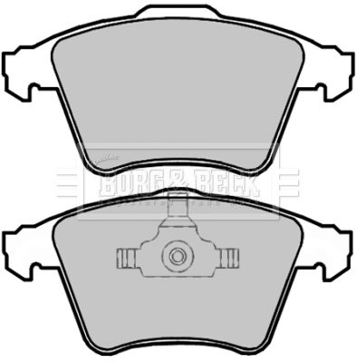 BORG & BECK Комплект тормозных колодок, дисковый тормоз BBP2108